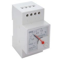   Tracon 400V/5A CF45S-0,5/3 Sínre pattintható analóg teljesítménytényező mérő 5997374182973