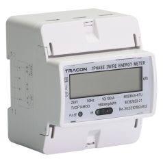   Tracon 230VAC / 10(100)A TVOF14MOD LCD kijelzésű fogyasztásmérő,közvetlen, MODBUS, 1F, 4 modul 5997374233972