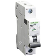   Tracon 25A, 220V DC DC-1C-25 Egyenáramú kismegszakító PV rendszerekhez, 1 pólus, C kar. 5997374187619