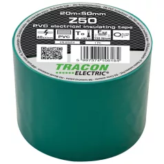   Tracon 20m×50mm, PVC, 0-90°C, 40kV/mm Z50 Szigetelőszalag, zöld 5997374106184