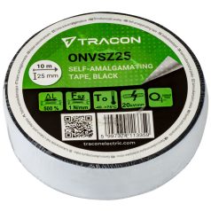   Tracon 10m×25mm, -40°C-75°C ONVSZ25 Önvulkanizáló szalag, fekete 5997374113359