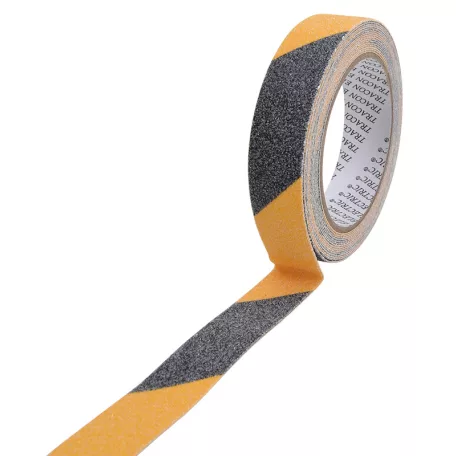 Tracon 5m × 25mm SRTYB25 Csúszást csökkentő jelölőszalag, sárga-fekete 5997374218870