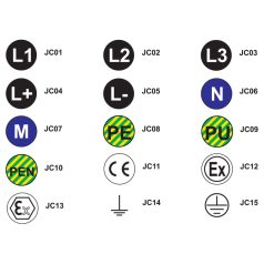   Tracon d=20 mm JC13 Jelölőcimke (öntapadós, EX)30 db/A5 5997374130073