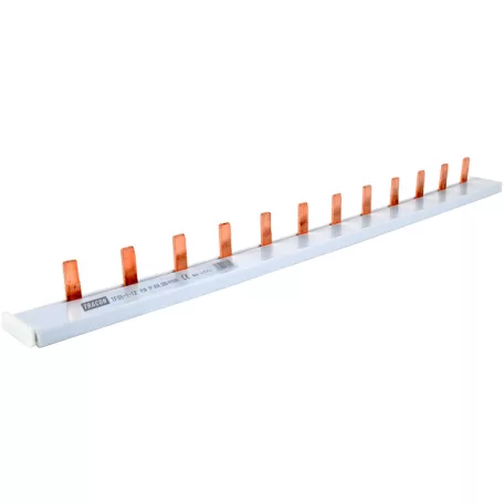 Tracon max.63A, 230/400VAC, 1P, 12modul, 215mm TFSS-1-12 Soroló sín - csapos kivitelű 5997374185394