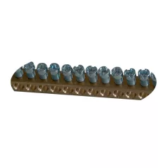  Tracon max.63A, 230/400VAC, 1m, W×H=8×8mm, d=4.5mm, 152xM4 TNFS Rézsín (N/PE) 5997374155472