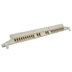   Tracon 230/400VAC, 63A, 7,6×18,3mm, L=250 mm, 24P, IP20 NPE-Z-24 Szigetelt földelősín (N/PE) EDSS-12/. mod.elosztóhoz 5997374201674