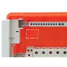 Tracon 230/400VAC, 63A, 7,6×18,3mm, L=250 mm, 24P, IP20 NPE-Z-24 Szigetelt földelősín (N/PE) EDSS-12/. mod.elosztóhoz 5997374201674