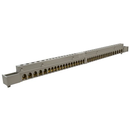 Tracon 230/400VAC, 100A, 13,7×26,6mm, L=360 mm, 38P, IP20 NPE-Z-38 Szigetelt földelősín (N/PE) EDSS-18/. mod.elosztóhoz 5997374205528