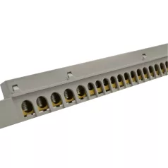   Tracon 230/400VAC, 100A, 13,7×26,6mm, L=360 mm, 38P, IP20 NPE-Z-38 Szigetelt földelősín (N/PE) EDSS-18/. mod.elosztóhoz 5997374205528