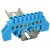 Tracon 230/400VAC, 63A, 6×9mm, 8P, IP20 NPE-B6-8 Szigetelt földelősín (N/PE), kék 5997374178723