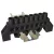 Tracon 230/400VAC, 100A, 8×12mm, 8P, IP20 NPE-BK8-8 Szigetelt földelősín (N/PE), fekete 5997374223836