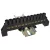 Tracon 230/400VAC, 100A, 8×12mm, 12P, IP20 NPE-BK8-12 Szigetelt földelősín (N/PE), fekete 5997374223805