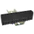 Tracon 230/400VAC, 63A, 6×9mm, 12P, IP20 NPE-ZBK Szigetelt földelősín (N/PE), fekete 5997374223843