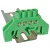 Tracon 230/400VAC, 63A, 6×9mm, 4P, IP20 NPE-G6-4 Szigetelt földelősín (N/PE), zöld 5997374178785