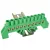 Tracon 230/400VAC, 100A, 8×12mm, 10P, IP20 NPE-G8-10 Szigetelt földelősín (N/PE), zöld 5997374178839