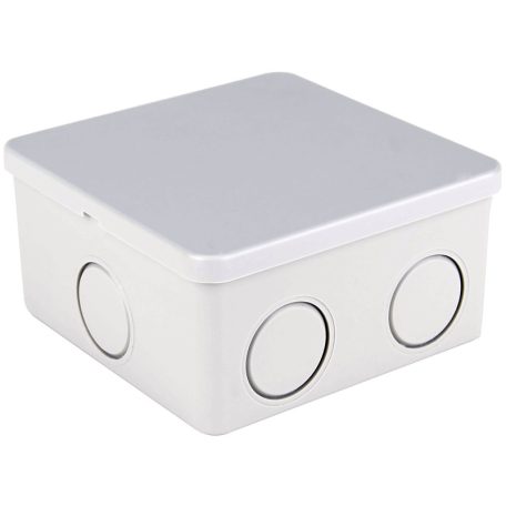 Tracon 80×80×40mm, IP44 MED884 Elektronikai doboz, világos szürke, teli fedéllel 5997374217224