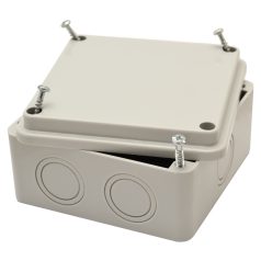   Tracon 100×100×50mm, IP54 MED10105 Elektronikai doboz, világos szürke, teli fedéllel 5997374154574