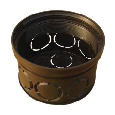   Tracon 70×45mm D70 Perforált kötődoboz süllyesztett, fekete 5997374172875