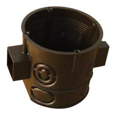   Tracon 64×61mm D60SM Perforált szerelvénydoboz süllyesztett,mély,sorolható,fekete 5997374172936