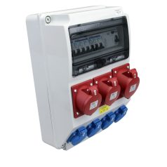   Tracon Prot.:RCCB,MCB,Out:4×SCHUKO+2×16A(3P+N+E)+1×32A(3P+N+E) TDB03-12MV Csatlakozó doboz védelemmel, vezetékezett, készre szerelt 5997374203968