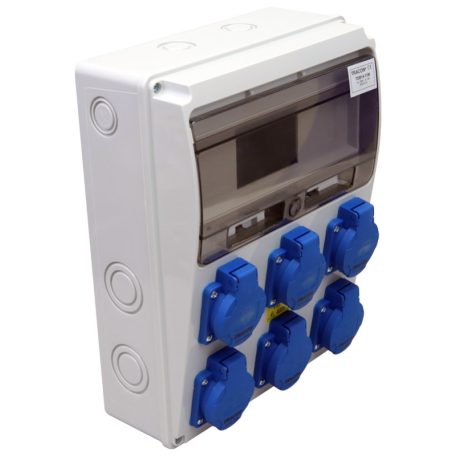 Tracon Out:6×SCHUKO TDB14-11M Csatlakozó doboz, védelem nélkül 5997374225458