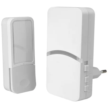 Tracon 230 VAC; IP44; 100 m; 18 music; 82 dB BELLW6-1V1 Vezeték nélküli csengő (kinetikus) 5997374200509