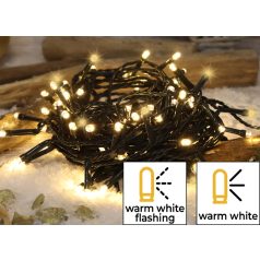   Tracon 230VAC, 2+10M, 100LED, 3,6W, 2600-2700K, IP44 CHRSTOSW100WW Karácsonyi sziporkázó fényfüzér, kültéri/beltéri (X22005) 5997374227186