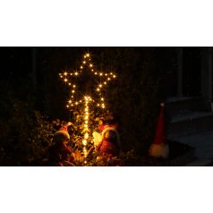   Tracon Timer 6+18h, 80LED, 3000K, IP44, 3xAA CHRSTO80WW Kerti LED világító csillag, elemes (X22048) 5997374226998