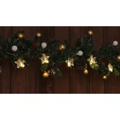   Tracon Timer 6+18h,10LED, 3000K, 2xAA CHRSTSTA10WW LED karácsonyi lánc, csillag,fém, elemes (X22059) 5997374227315