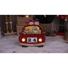   Tracon Timer 6+18h,5LED, 3000K, 2xAAA CHRACC5WW Led karácsonyi kocka naptár, autó, fa, elemes (X22073) 5997374226622