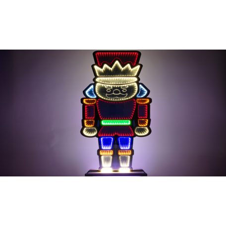 Tracon USB, 1,5m, 427LED, 4,5W, RGB CHRMMNC LED karácsonyi tükördísz , diótörő, USB (X25015) 5997374176750