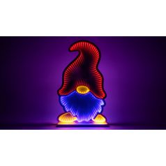   Tracon USB, 1,5m, 200LED, 4,5W, RGB CHRMMBG LED karácsonyi tükördísz , manó, USB (X25016) 5997374176736