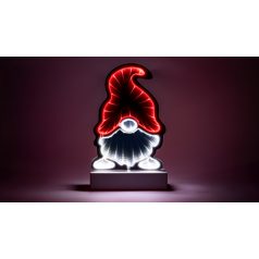   Tracon Timer 6+18h, 82LED, RGB, 3xAA CHRMMG LED karácsonyi tükördísz , manó, USB (X25019) 5997374176729