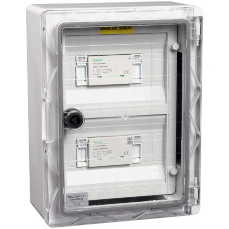 Tracon 330x250x130mm, IP65, DC1+2, Un=1000VDC SPBPVDC2B Túlfeszültség-védelmi doboz fotovoltaikus rendszerekhez 5997374231718