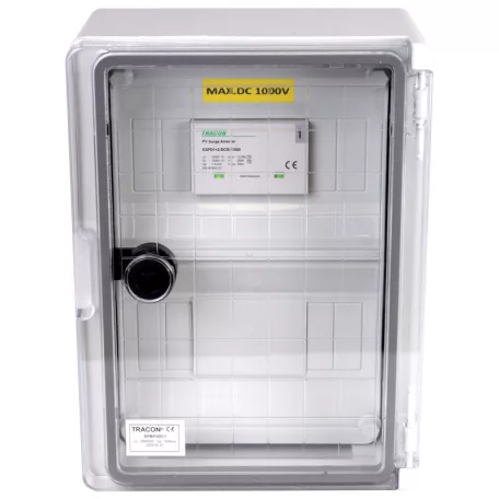 Tracon 280×210×130mm, IP65, DC1+2, Un=1000VDC SPBPVDC1 Túlfeszültség-védelmi doboz fotovoltaikus rendszerekhez 5997374228299