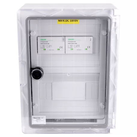 Tracon 330x250x130mm, IP65, DC1+2, Un=1000VDC SPBPVDC2 Túlfeszültség-védelmi doboz fotovoltaikus rendszerekhez 5997374228305