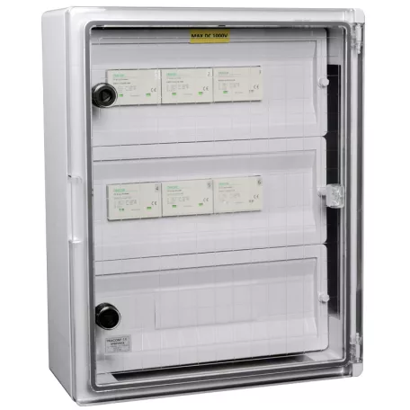 Tracon 500x400x175mm, IP65, DC1+2, Un=1000VDC SPBPVDC6 Túlfeszültség-védelmi doboz fotovoltaikus rendszerekhez 5997374232135