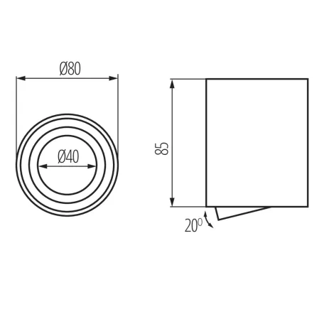KANLUX  BORD ONE mennyezeti lámpa  28784