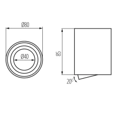 KANLUX  BORD ONE mennyezeti lámpa  28785