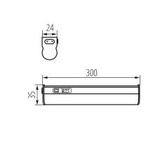 KANLUX Bútorvilágító LED lámpatest MERA CCT  29215