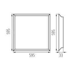   KANLUX Süllyesztett LED panel MILEDO BAREV ECO N Miledo 31176
