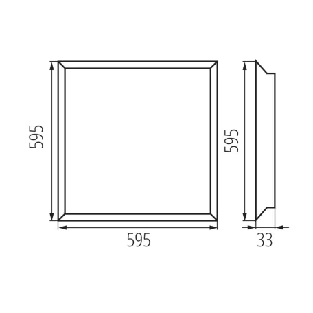 KANLUX Süllyesztett LED panel MILEDO BAREV ECO N Miledo 31176