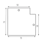 KANLUX Vezetősín rendszer tartozék TEAR N RC 90°  35793