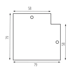 KANLUX Vezetősín rendszer tartozék TEAR N RC 90°  35793