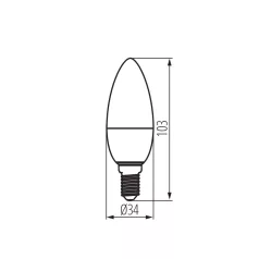 KANLUX LED fényforrás IQ-LED IQ-LED C35 E14 36684