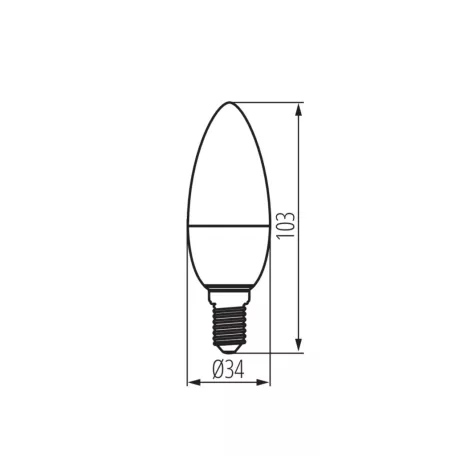 KANLUX LED fényforrás IQ-LED IQ-LED C35 E14 36684