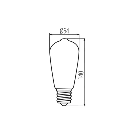 KANLUX LED fényforrás XLED ST64 E27 37248