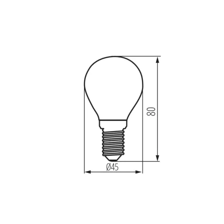 KANLUX LED fényforrás XLED G45 E14 37386