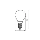 KANLUX LED fényforrás XLED G45 E14 37387
