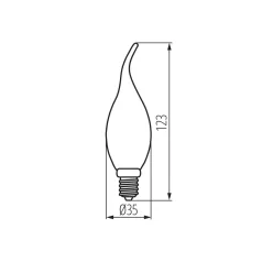 KANLUX LED fényforrás XLED C35F E14 39085